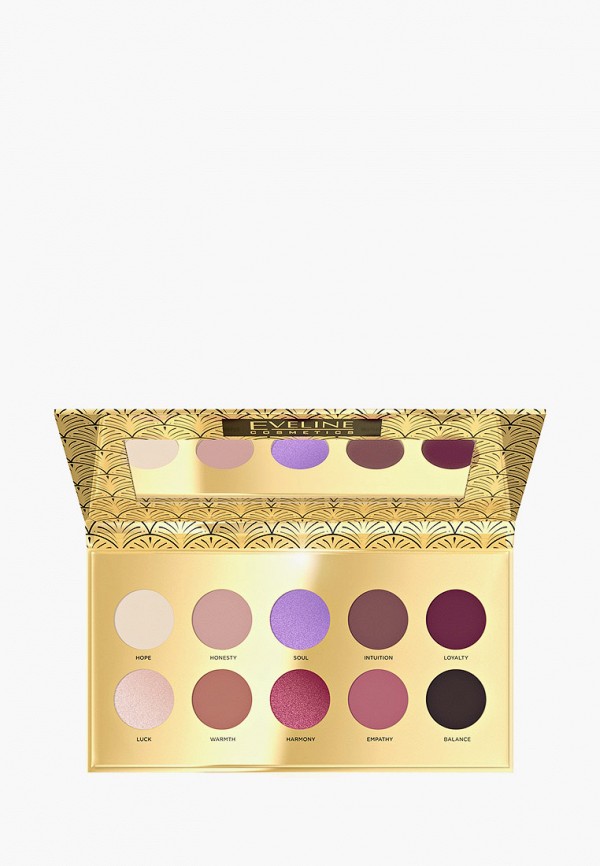 

Палетка теней для век Eveline Cosmetics, Разноцветный, с мультифинишем, с зеркалом