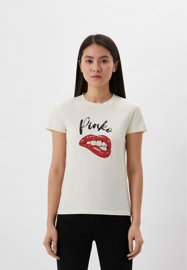 

Футболка Pinko, Бежевый, Pinko RTLABA429001