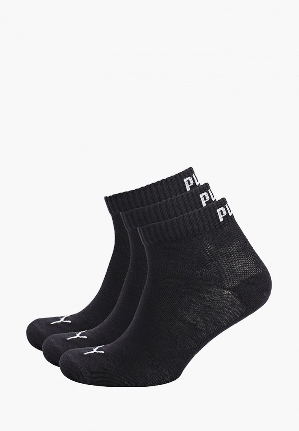 

Носки 3 пары PUMA, Черный, UNISEX QUARTER PLAIN 3P