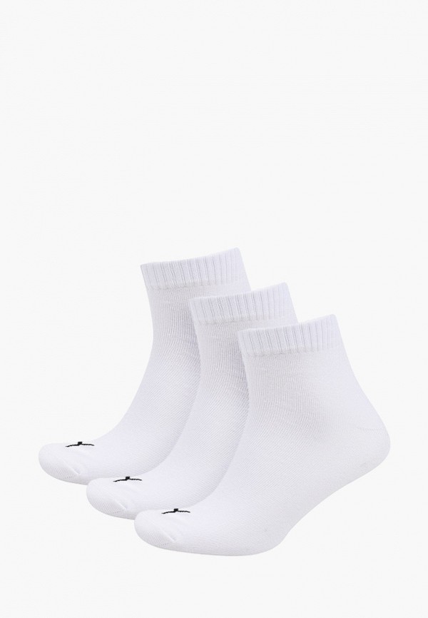 

Носки 3 пары PUMA, Белый, UNISEX QUARTER PLAIN 3P