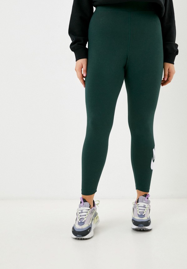 

Леггинсы Nike, Зеленый, W NSW ESSNTL GX HR LGGNG PLUS