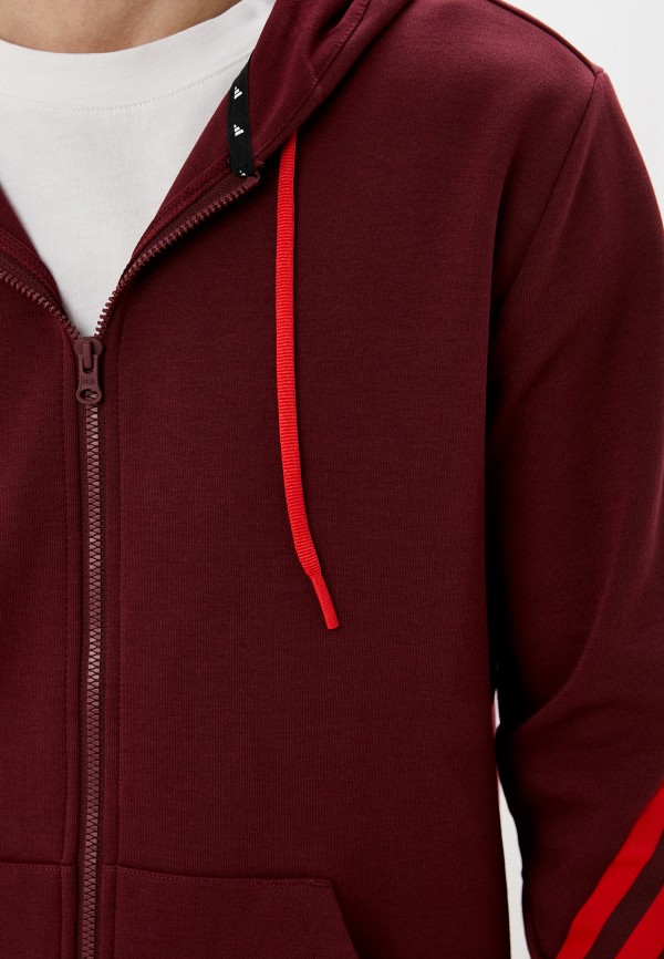 Толстовка adidas бордовый, размер 52, фото 4
