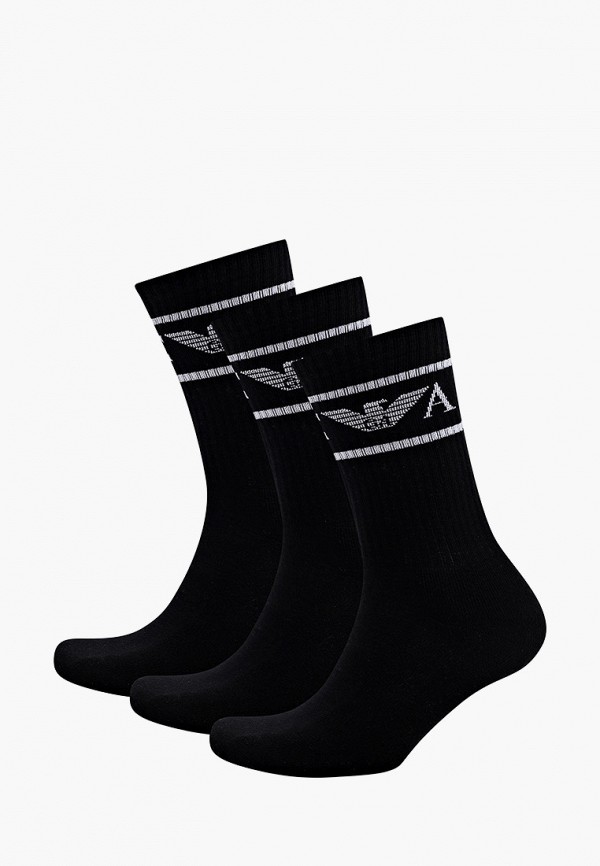 Носки 3 пары Emporio Armani черный 303133 2r300 RTLABA714901