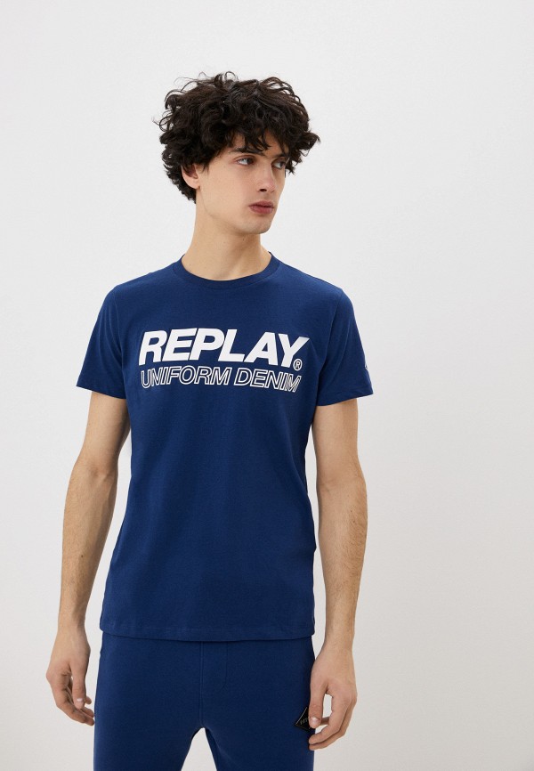 

Футболка Replay, Синий