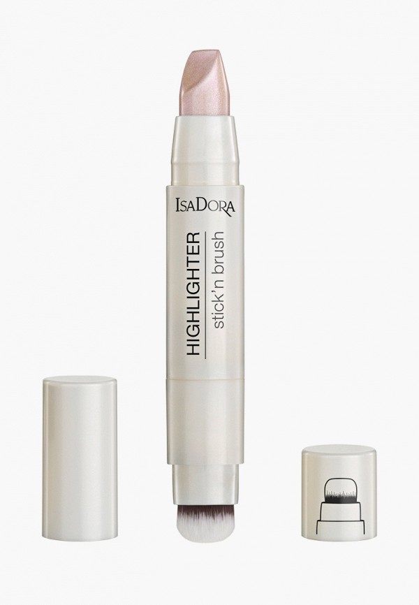 

Хайлайтер Isadora, Бежевый, Стик, Highlighter Stick’n Brush, оттенок 22 - Pink Pearl, 3.6 г