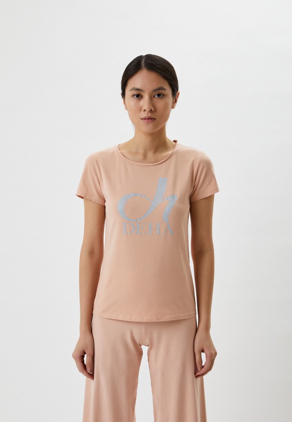 

Футболка Deha, Бежевый, GRAPHIC STRETCH T-SHIRT