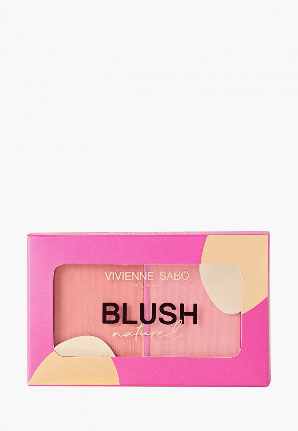 

Румяна Vivienne Sabo, Розовый, NATUREL Blush, со светоотражающими частицами, тон 02 розовый, 6 г