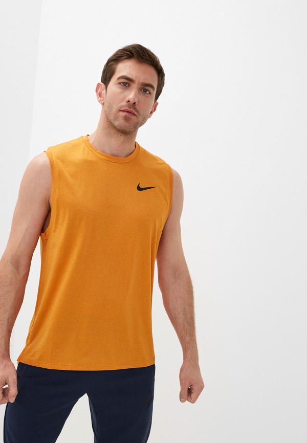 Майка спортивная Nike оранжевого цвета