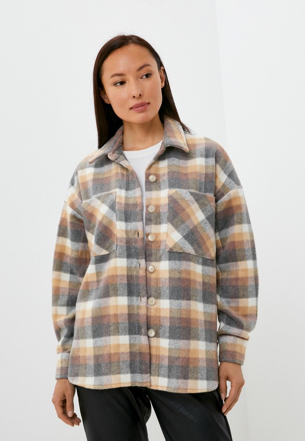 

Полупальто Only, Бежевый, Overshirt