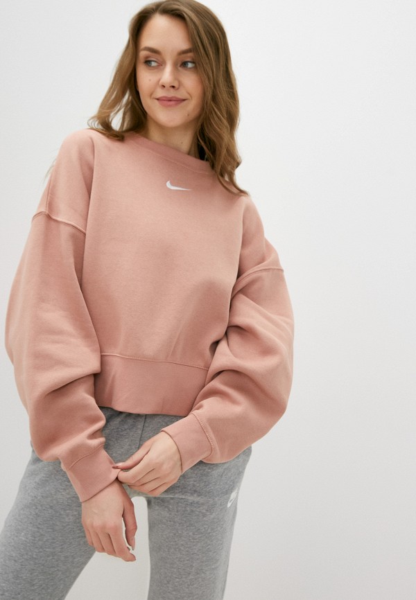 

Свитшот Nike, Розовый, W NSW ESSNTL CLCTN FLC OS CREW
