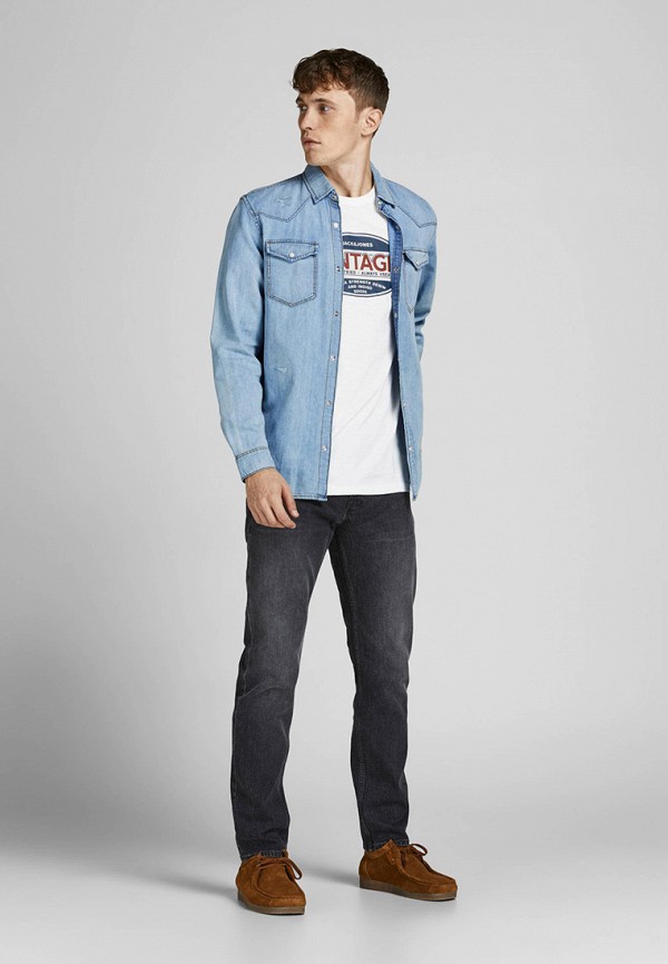 Рубашка джинсовая Jack & Jones 12188543 Фото 2