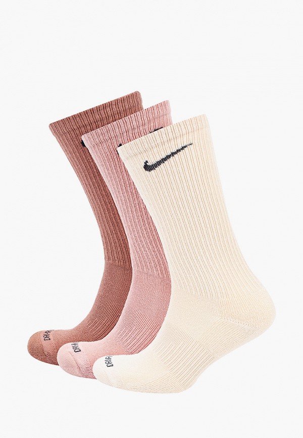 

Носки 3 пары Nike, Разноцветный, U NK EVERYDAY PLUS CUSH CREW