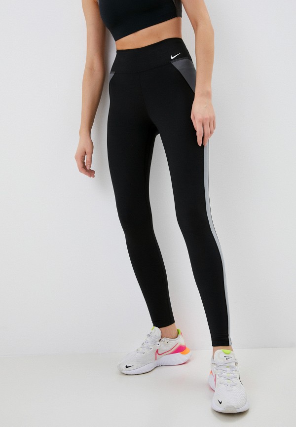 

Тайтсы Nike, Черный, W NK ONE DF CLRBLK MR TGT