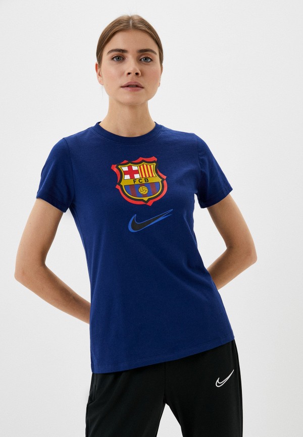 

Футболка Nike, Синий, FCB W NK CREST 92TRAP TEE
