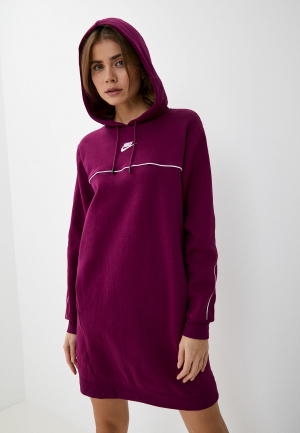 

Платье Nike, Фиолетовый, W NSW MLNM FLC DRESS
