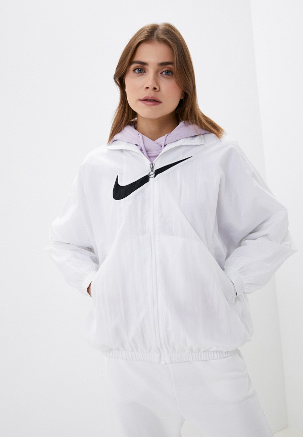 

Ветровка Nike, Белый, W NSW ESSNTL WVN JKT HBR