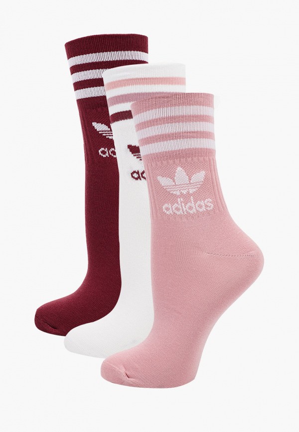 

Носки 3 пары adidas Originals, Белый;бордовый;розовый, adidas Originals RTLABB198201