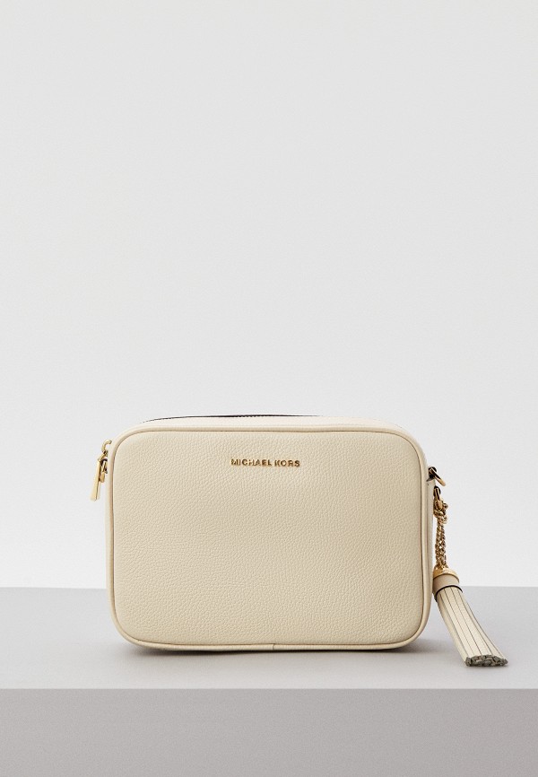 

Сумка и брелок Michael Michael Kors, Бежевый, JET SET