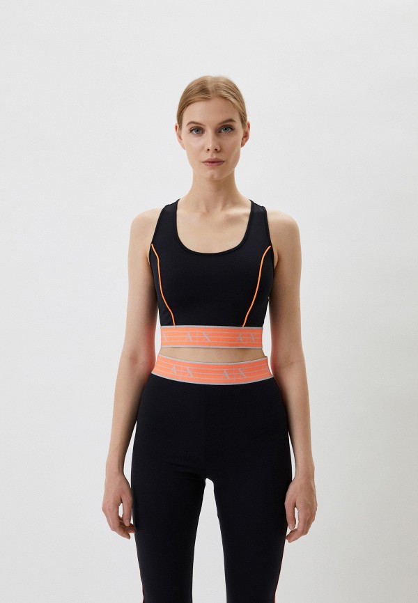

Топ спортивный Armani Exchange, Черный, Armani Exchange RTLABB237701