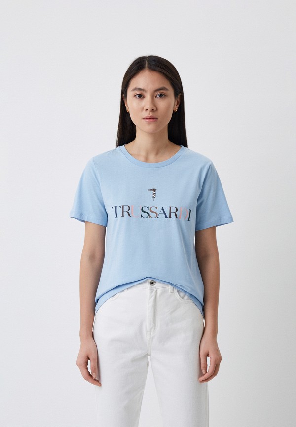 

Футболка Trussardi, Голубой, Trussardi RTLABB256001