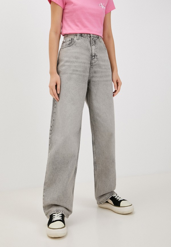 

Джинсы Calvin Klein Jeans, Серый, HIGH RISE RELAXED
