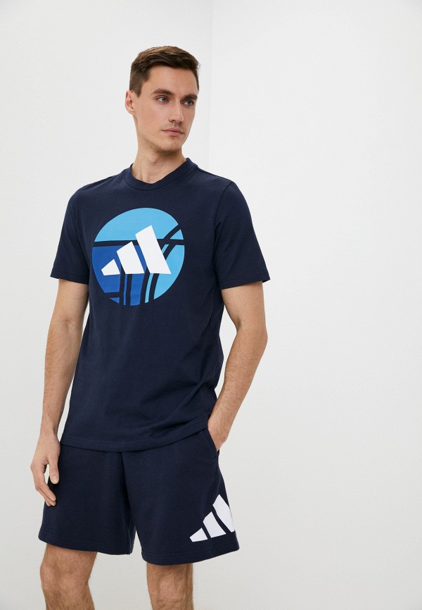 

Футболка adidas, Синий, M EXTERNAL TEE