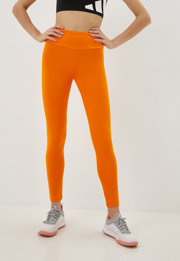 Тайтсы adidas оранжевого цвета