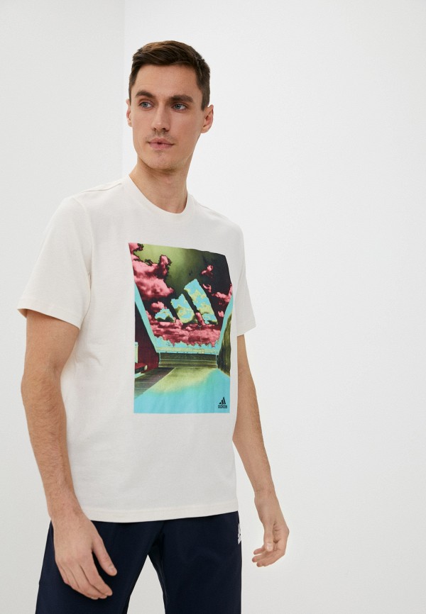 

Футболка adidas, Бежевый, M HEAT G S T