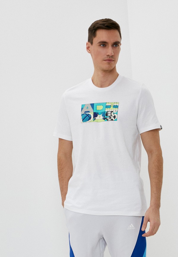 

Футболка adidas, Белый, M MULT G T