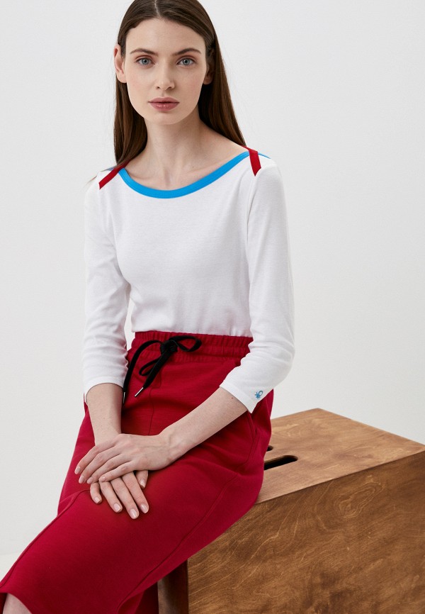 

Лонгслив United Colors of Benetton, Белый, United Colors of Benetton RTLABB404601