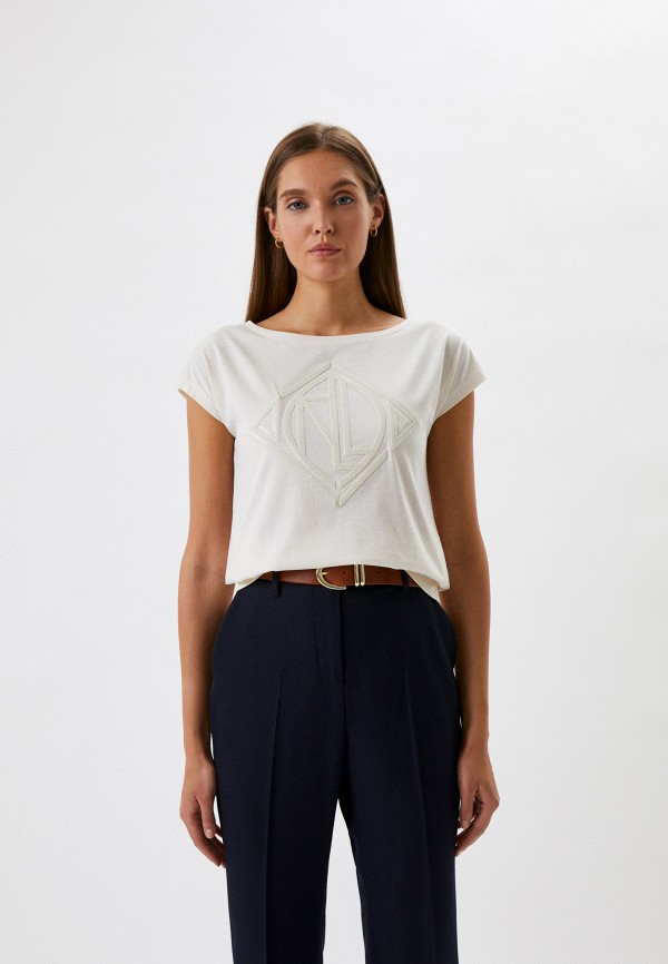 

Футболка Lauren Ralph Lauren, Бежевый, Lauren Ralph Lauren RTLABB464701