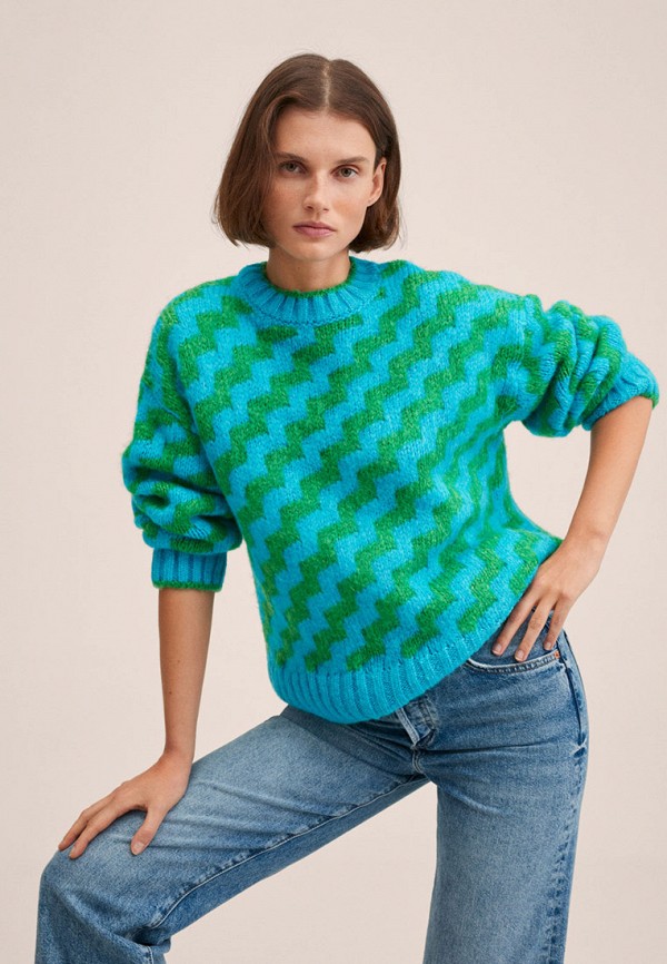 

Джемпер Mango, Бирюзовый, ZIGZAG