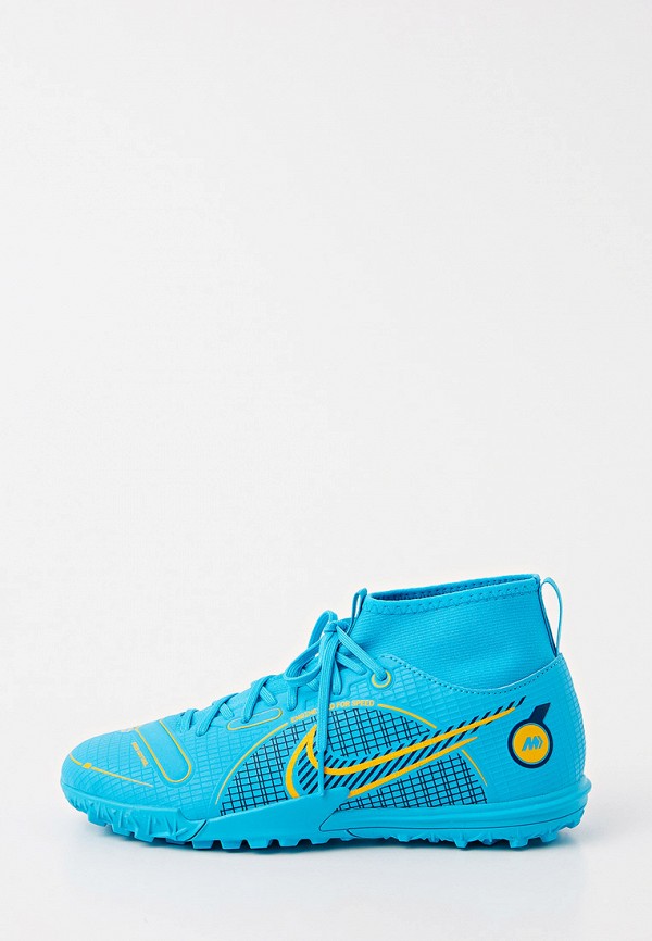 

Шиповки Nike, Голубой, JR SUPERFLY 8 ACADEMY TF