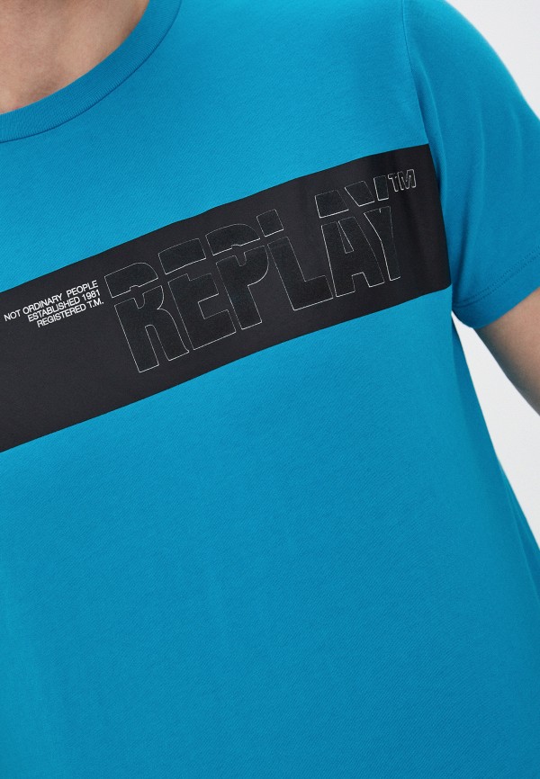 

Футболка Replay, Голубой, Replay RTLABB539501