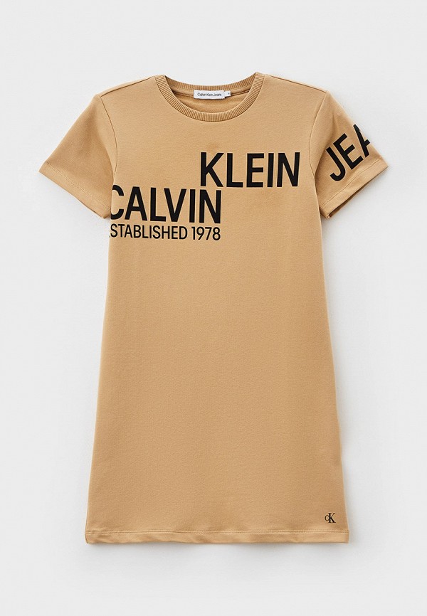 

Платье Calvin Klein Jeans, Бежевый