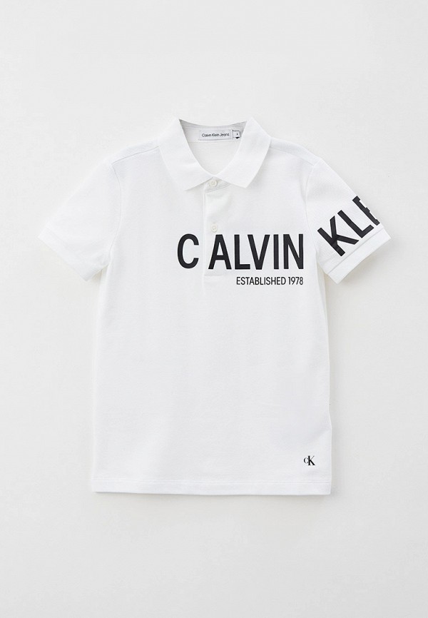 

Поло Calvin Klein Jeans, Белый