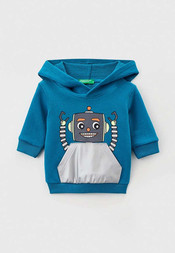 

Худи United Colors of Benetton, Бирюзовый, United Colors of Benetton RTLABB607401