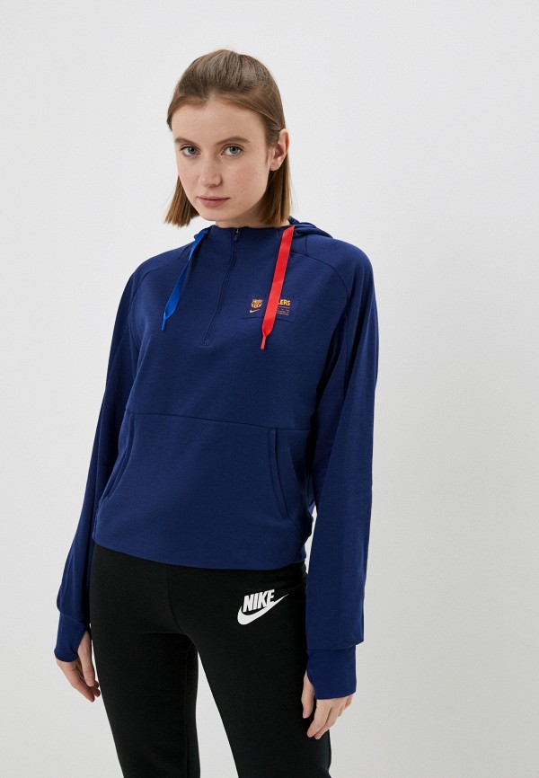 

Худи Nike, Синий, FCB W NK DF TRAVEL HOODIE HZ K