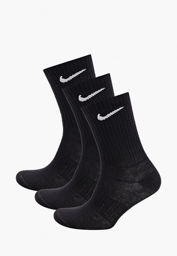 

Носки 3 пары Nike, Черный, U NK EVERYDAY LTWT CREW 3PR