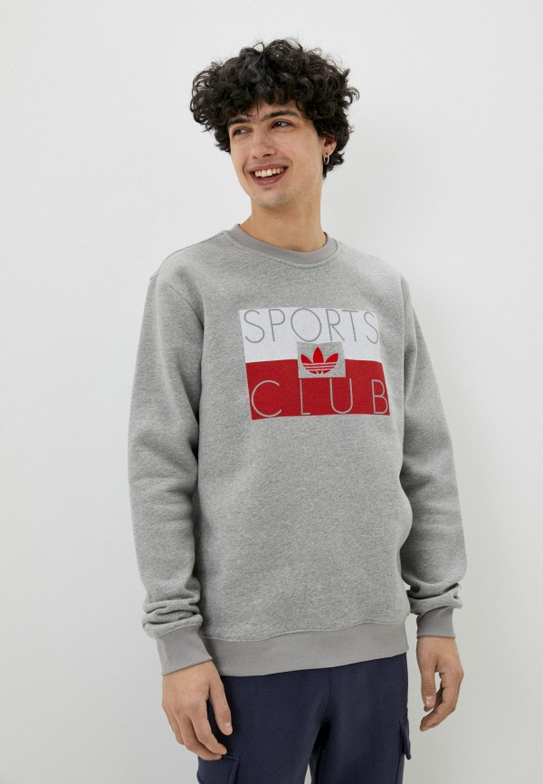 

Свитшот adidas Originals, Серый, SPORTS CL CREW