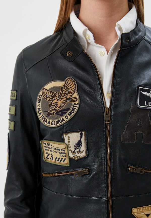 фото Куртка кожаная aeronautica militare