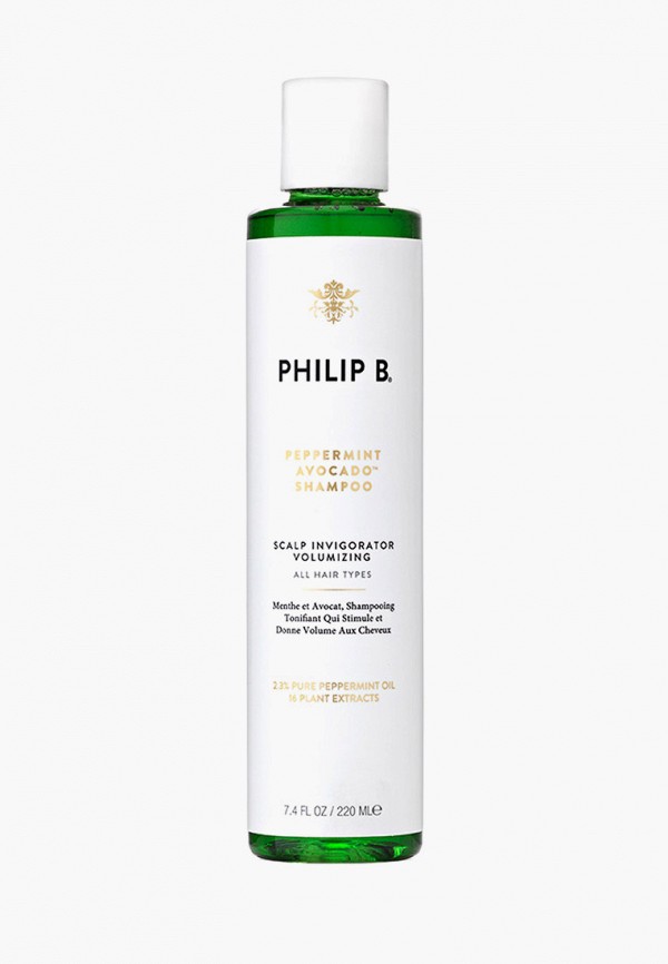 

Шампунь Philip B., Зеленый, Peppermint Avocado Shampoo, 220 мл