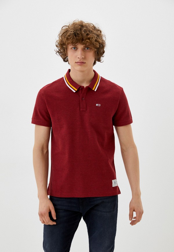 

Поло Tommy Jeans, Бордовый