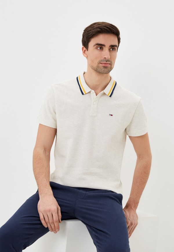 

Поло Tommy Jeans, Бежевый