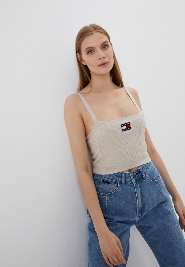 

Топ Tommy Jeans, Бежевый