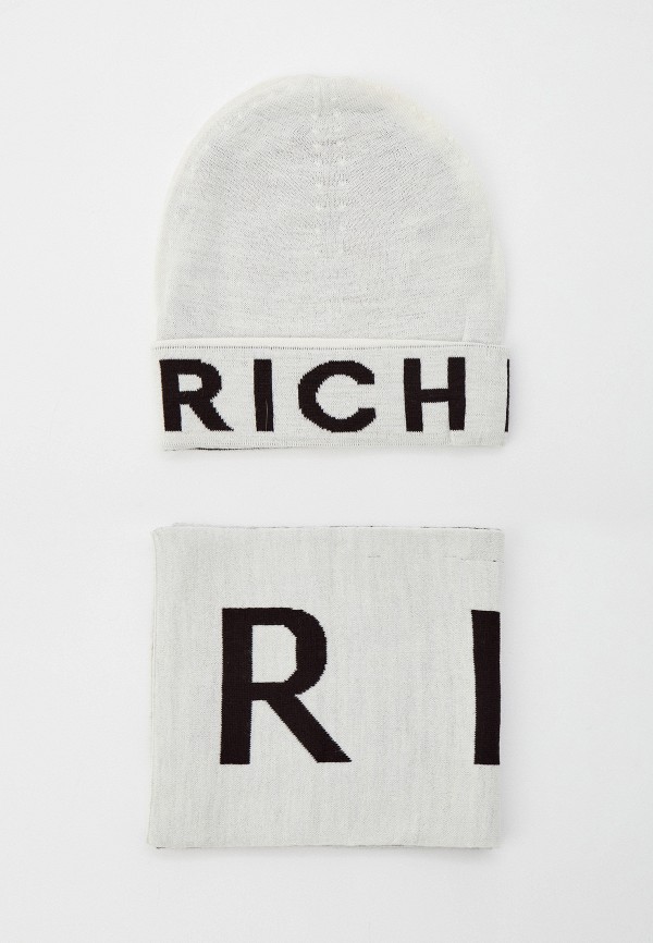 

Шапка и шарф John Richmond, Белый