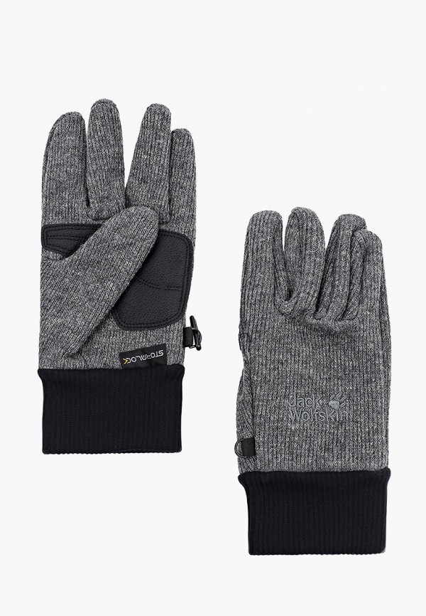 

Перчатки Jack Wolfskin, Серый, STORMLOCK KNIT GLOVE