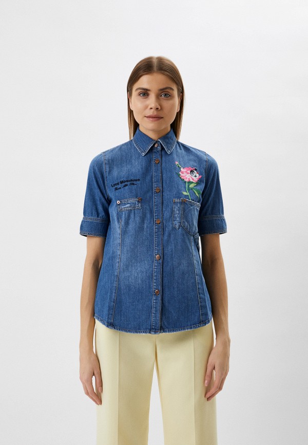 

Рубашка джинсовая Love Moschino, Синий