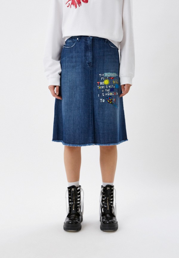 

Юбка джинсовая Love Moschino, Синий