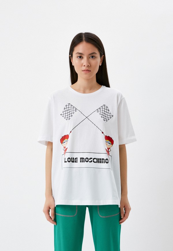 

Футболка Love Moschino, Белый, Love Moschino RTLABB854701